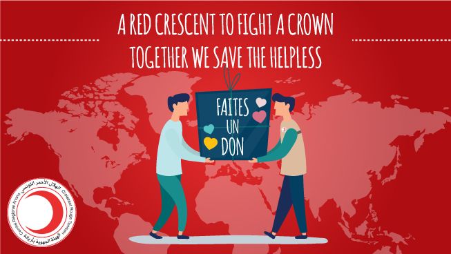 A red crescent to fight a crown: together we save the helpless