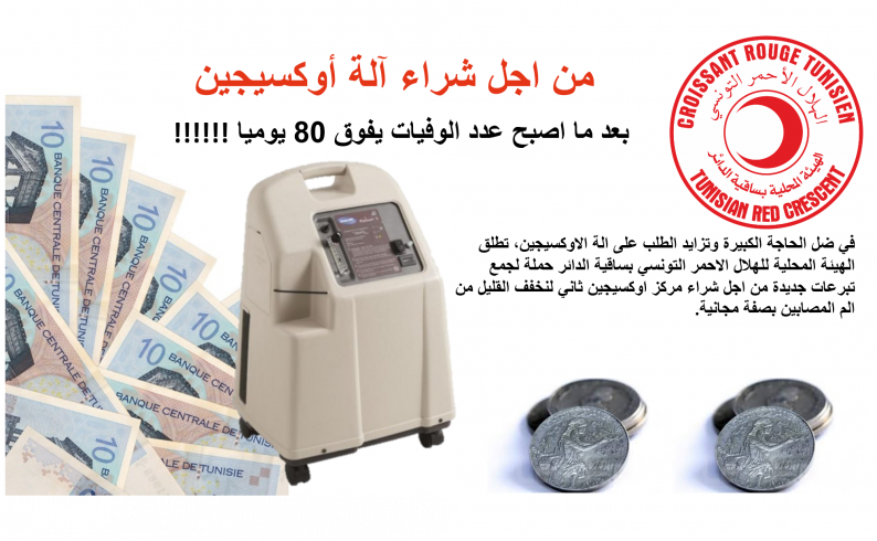 من اجل شراء الة اوكسيجين