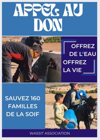 Appel au don - Offrez de l'eau Offrez la vie