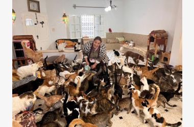 A gesture for Houda and her animals